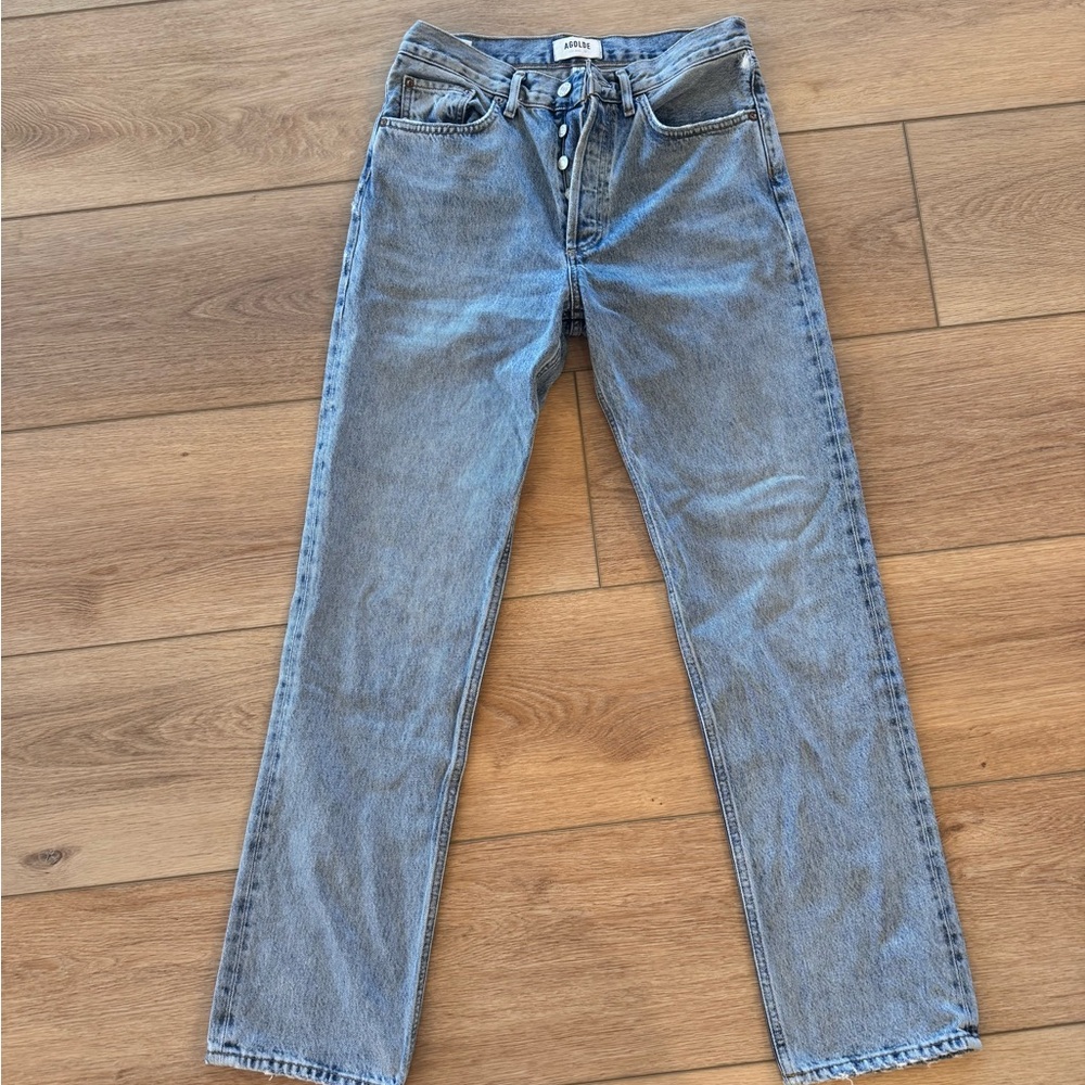 Agolde Women's Straight Leg Jeans - Light Blue